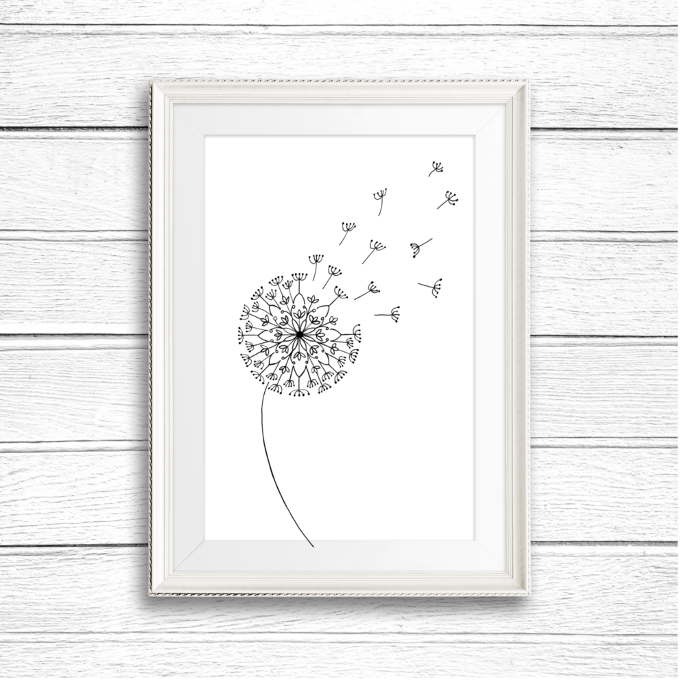 Dandelion mandala, Digital printable - Image 2
