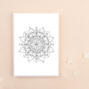 Mandala drawing, meditation and intention setting