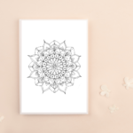 Mandala drawing, meditation and intention setting