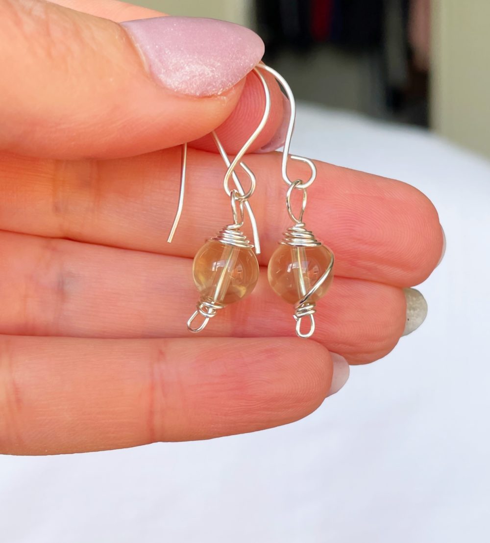 Sterling silver crystal dangles - Image 5