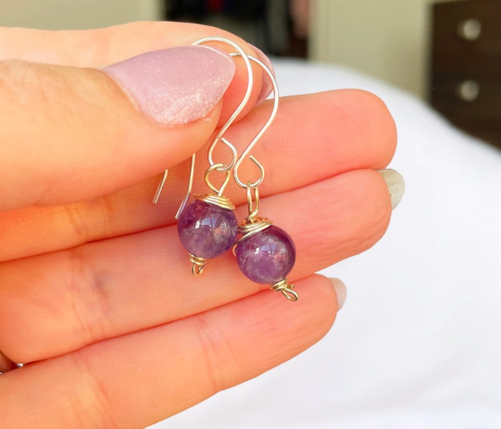 amethyst dangles nz