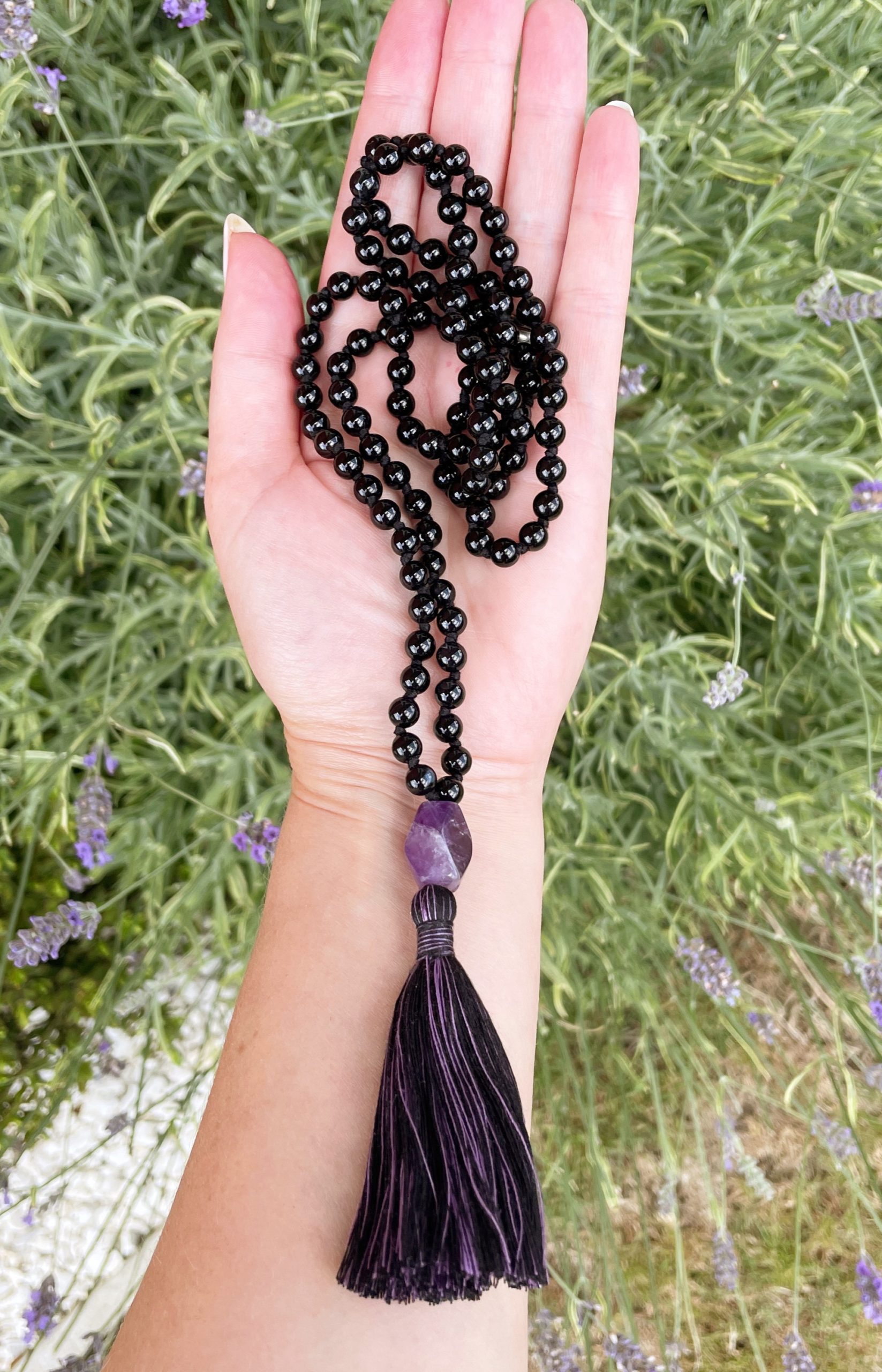 Onyx mala beads deals