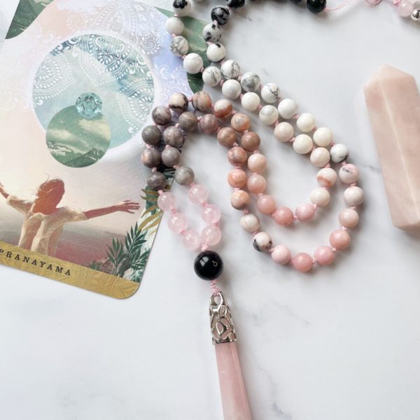 Crystal mala necklaces