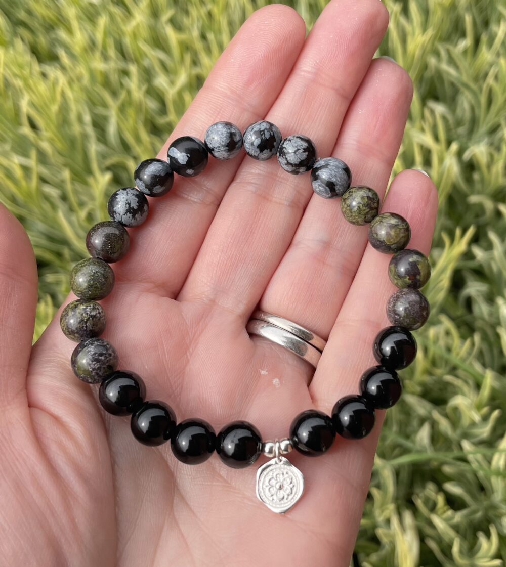 ‘Raksha’ Protection and grounding crystal healing bracelet - Image 2