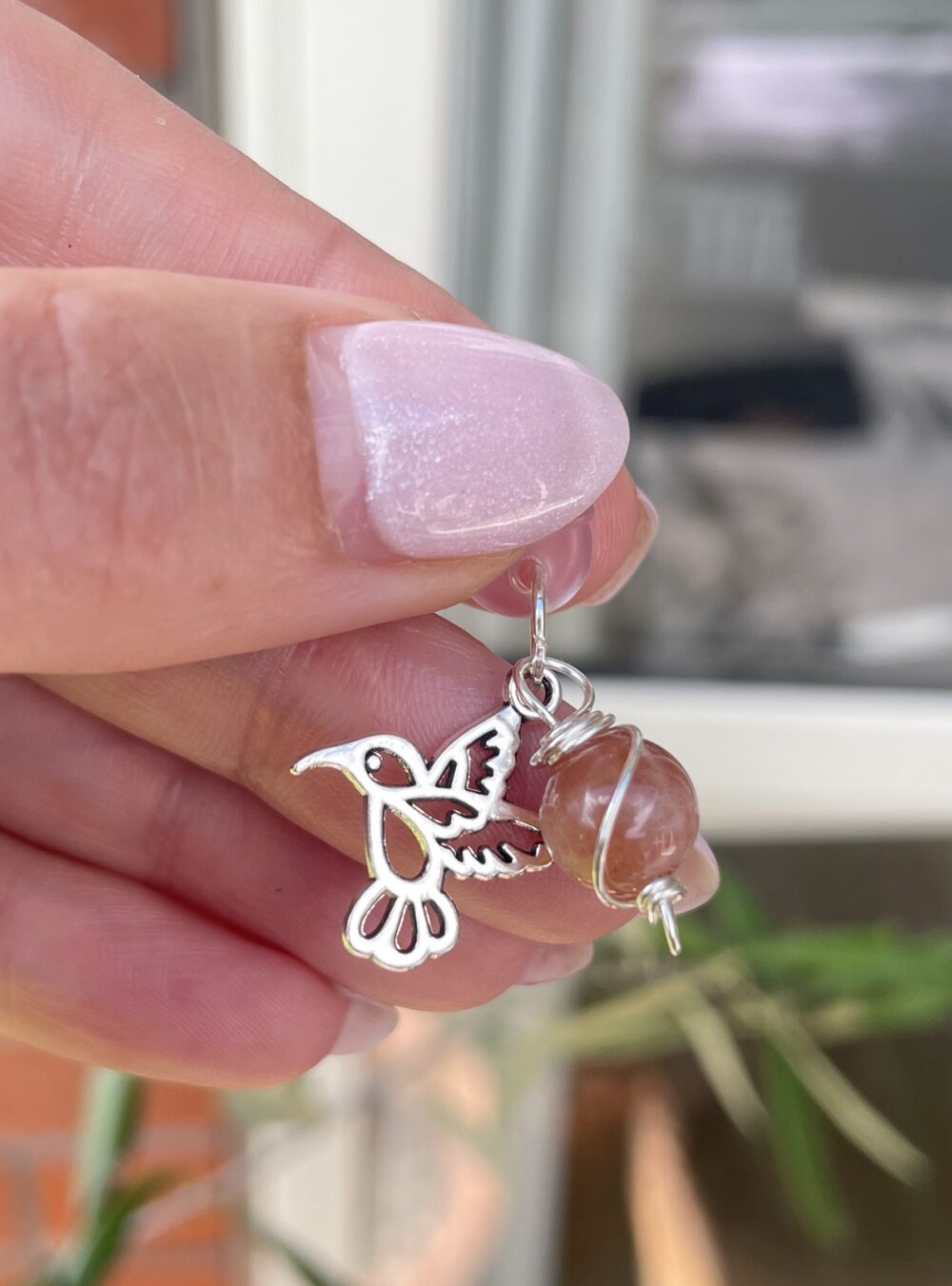 Kindle/phone crystal charm - Image 4