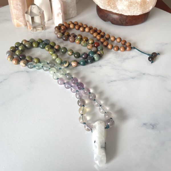 Spring renewal- Crystal mala